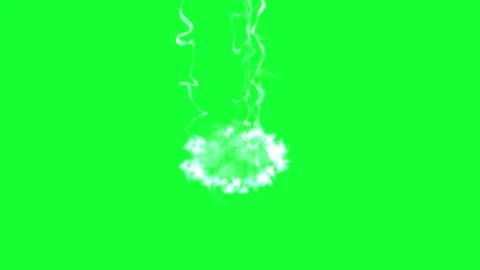 White Energy Blast Green Screen Effect Stock Footage 264633412