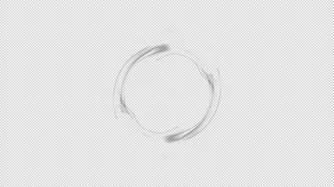 White energy particle circle with alpha channel Stock Footage 237178301