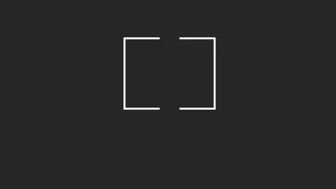 White engagement text emerging inside white frame, fragmenting against dark Stock Footage 307712456