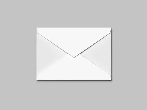 White envelope. 3d rendering 库存插图