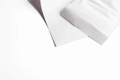 White envelope business isolated background. Foto stock