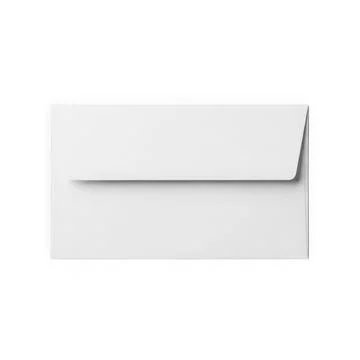 A white envelope with a flap closure, perfect for sending letters and cards. Stock Illustration