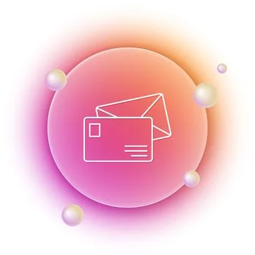 White Envelope icon isolated on white background. Email message letter symb.. Illustrazione stock