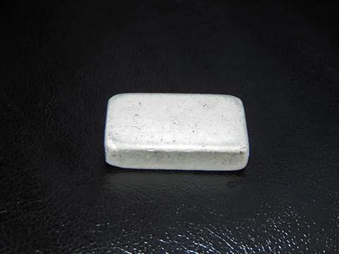 White eraser on a black background Foto stock