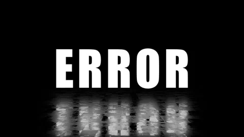 White error text animation with distortion and glitch effect on black background Stock Footage 342137098