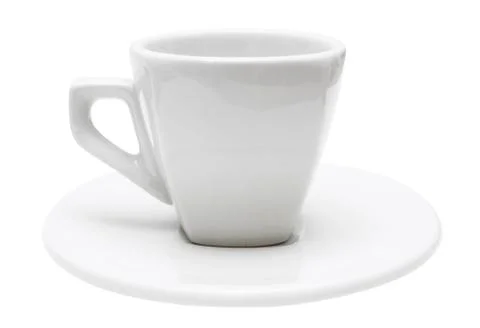 White Espresso Cup with Clipping Path Photos