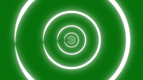White Expanding Energy Rings with Optical Illusion and Soft Glowing Pulses 4K Stock Footage 345840643