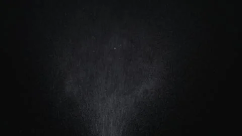 White exploding powder over black background Stock Illustration