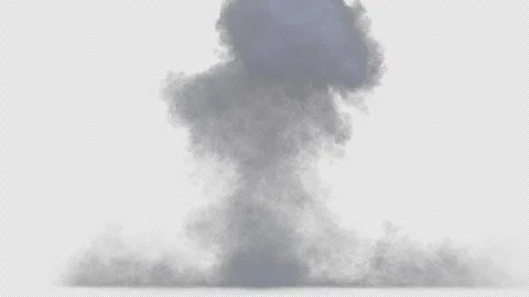 White Explosion On The Ground 4K Alpha 库存影片 282366173