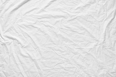 White fabic texture wrinkled texture ,Soft focus white fabic crumpled from Stock Photos