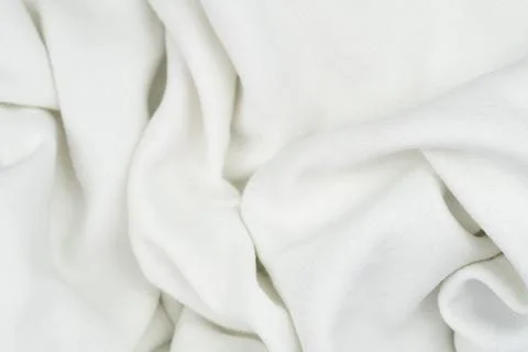 White fabric background copy space Stock Photos