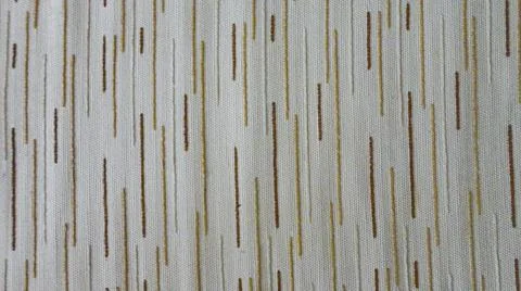 White fabric background with tiny brown lines. Close-up white cotton texture Stock Photos