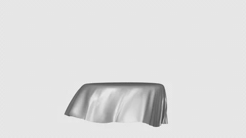 White Fabric Covered Circular Presentation Stage Seamless Loop Stock-Footage 347868134