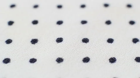 White Fabric With Dots 2 Stock Footage 43209451