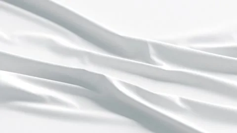 White fabric material crumpled and straightening, looped animation 스톡 동영상 310180046