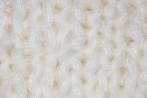 White fabric, patterned closeup on stitch Stock Photos