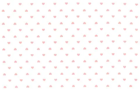 White Fabric with red hearts pattern, texture, background Foto stock