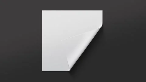 White fabric sheet material folding corner, looped animation Stock Footage 304334953
