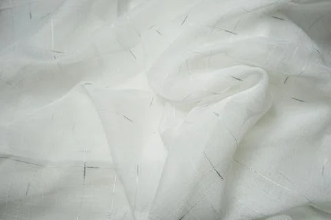 White fabric texture abstract wavy background Stock Photos