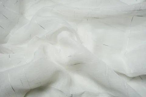 White fabric texture abstract wavy background 스톡 사진