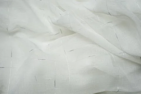 White fabric texture abstract wavy background 스톡 사진