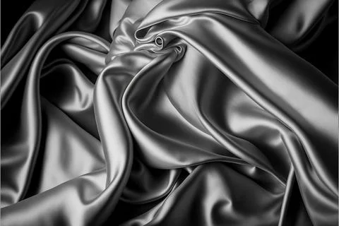 White fabric texture background, abstract, satin Stock Illustration
