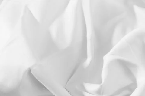 White fabric texture background,Soft waves,Space for text or book design an.. Stock Photos