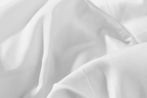 White fabric texture background,Soft waves,Space for text or book design an.. Stock Photos