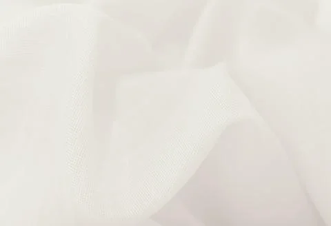 White fabric. The texture of the material, chintz or satin in a light shade w Foto stock