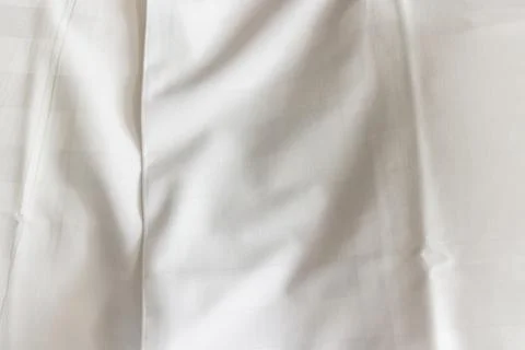 White fabric texture. Soft background. Stock Photos
