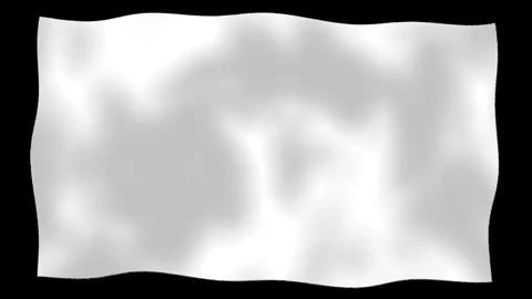 White fabric waving seamless loop animation with dynamic flowing cloth. Stock Footage 332511494
