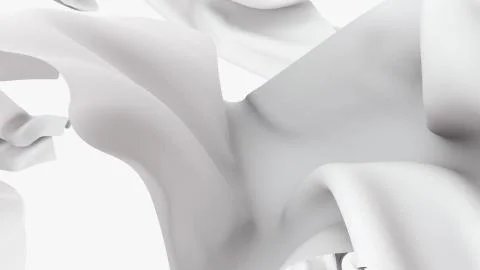 White fabrics floating in the air Stock Illustration