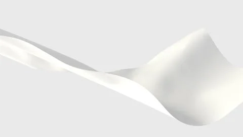 White fabrics floating in the air Stock Illustration