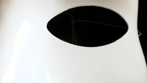 White face mask on dark background. Stock Footage 194933044