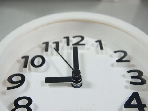 White faced clock Video stock 105487201