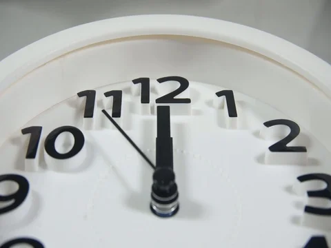 White faced clock Video stock 105487203
