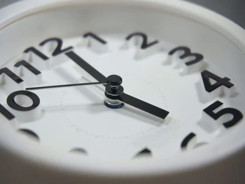 White faced clock Video stock 105487207