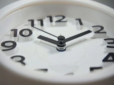 White faced clock Video stock 105487209