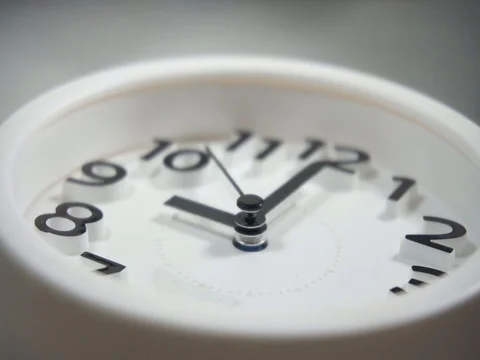 White faced clock Video stock 105487243