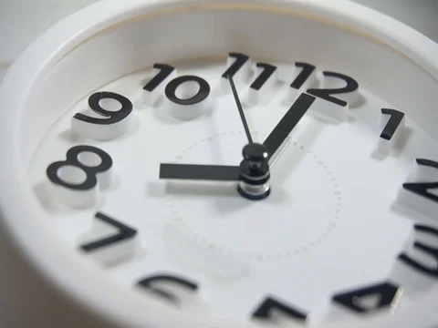White faced clock Video stock 105487249