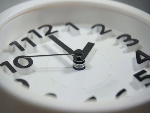 White faced clock Video stock 105487250