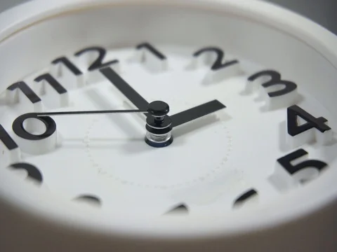 White faced clock Video stock 105487252