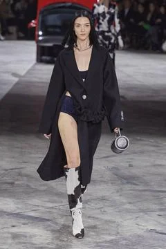  Off-White Fall Winter 2020 at Paris Fashion Week Off-White Fall Winter 20... 스톡 사진