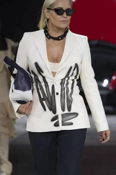  Off-White Fall Winter 2020 at Paris Fashion Week Off-White Fall Winter 20... Stock Photos