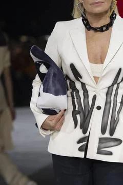 Off-White Fall Winter 2020 at Paris Fashion Week Off-White Fall Winter 20... Stock Photos
