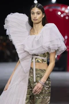  Off-White Fall Winter 2020 at Paris Fashion Week Off-White Fall Winter 20... Stock Photos