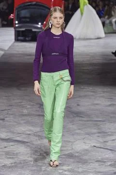 Off-White Fall Winter 2020 at Paris Fashion Week Off-White Fall Winter 20... Stock Photos