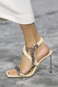  Off-White Fall Winter 2020 at Paris Fashion Week Off-White Fall Winter 20... Stock Photos