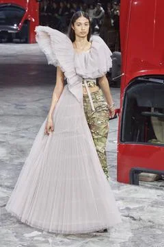  Off-White Fall Winter 2020 at Paris Fashion Week Off-White Fall Winter 20... Stock Photos
