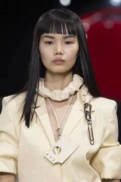  Off-White Fall Winter 2020 at Paris Fashion Week Off-White Fall Winter 20... Stock Photos